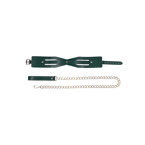 Indica Cutout BDSM Collar and Leash by Sportsheets - Collars and Leads