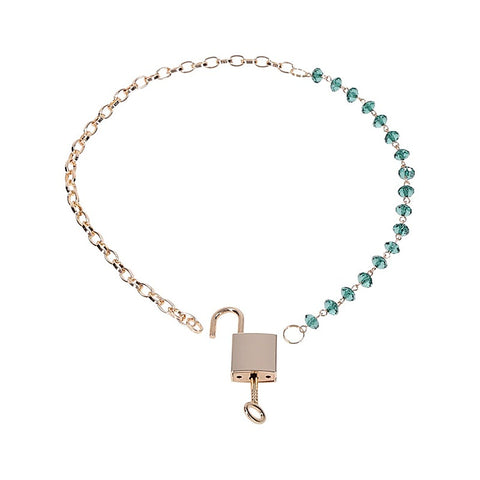 Sportsheets Indica Crystal Day Bondage Collar - Collars and Leads
