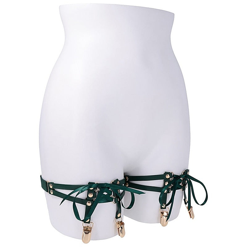 Indica Laced Up Bondage Garters by Sportsheets - Her Fetish