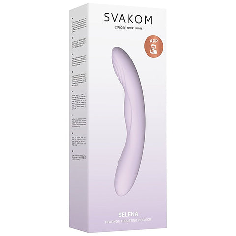Svakom Selena App-Controlled Heating & Thrusting Vibrator - G-Spot Vibrators
