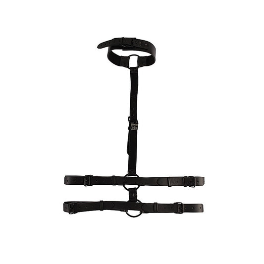 Chisa Adjustable Bondage Collar Body Restraint - Collars and Leads