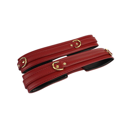 Soft and Sturdy Wrist to Thigh Cuff Set by Chisa - Cuffs And Restraints