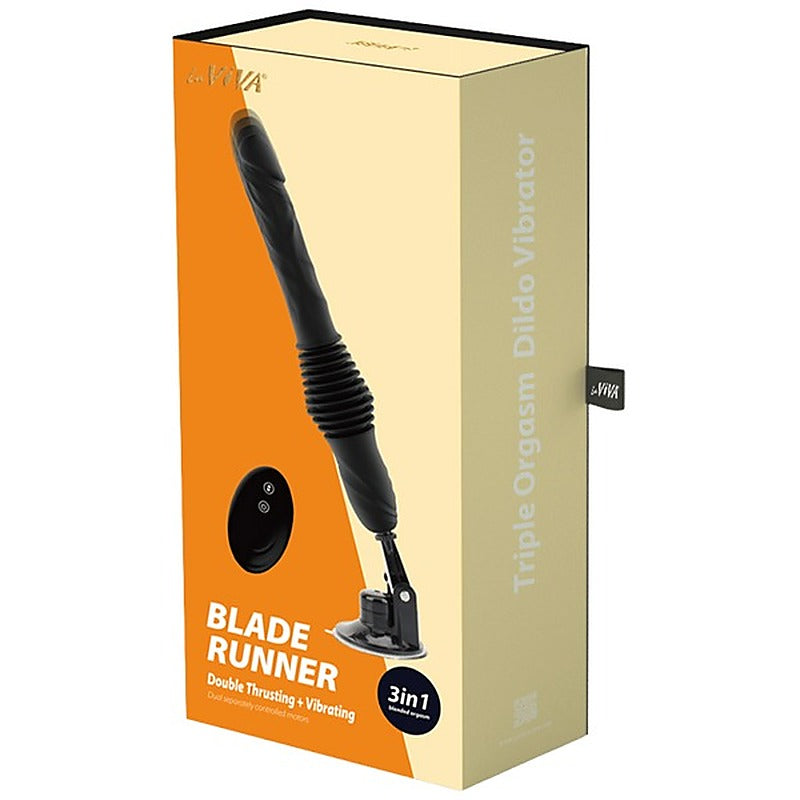 Blade Runner Double Thrusting & Vibrating Dildo by La Viva - Vibrating Dildos