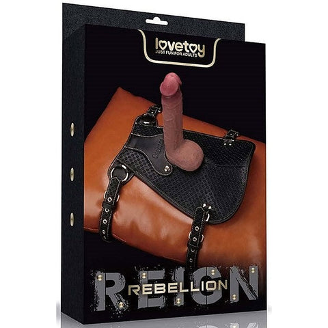 Rebellion Reign Adjustable Dildo Saddle by Lovetoy - Sex Furniture