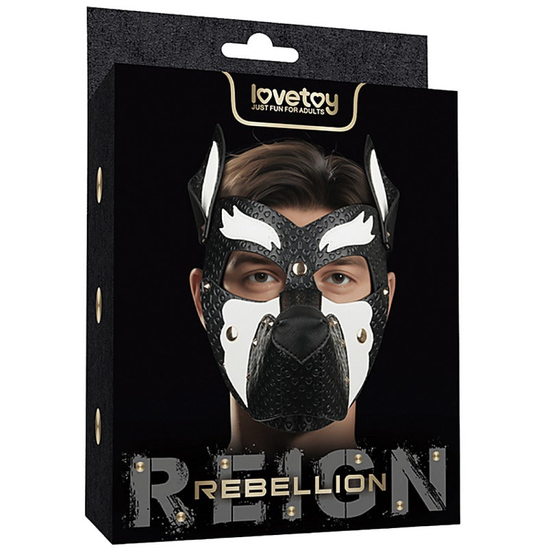 Lovetoy Rebellion Reign Howl Pup Play BDSM Mask - Masks And Blindfolds