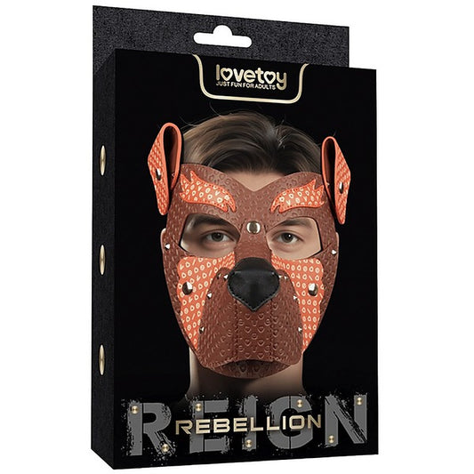 Lovetoy Fox Pup PU Leather Fetish Play Mask - Masks And Blindfolds
