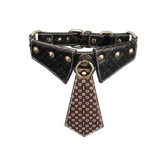Lovetoy Rebellion Reign Bondage Collar and Leash - Collars and Leads
