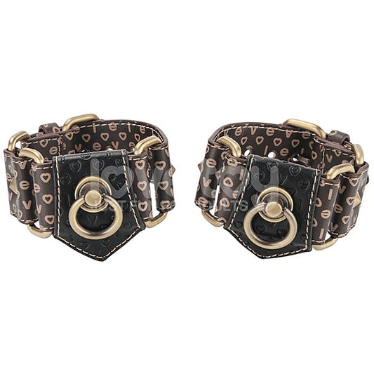 Lovetoy Premium PU Leather BDSM Thigh Cuffs Set