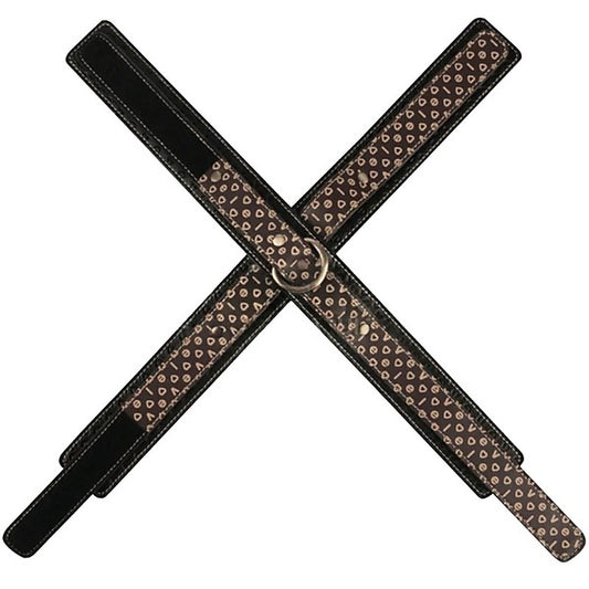 Lovetoy Crossed Shaped Design Fetish Handcuffs