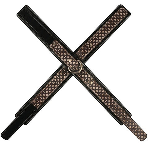Crossed Shaped Design Fetish Handcuffs by Lovetoy - Cuffs And Restraints