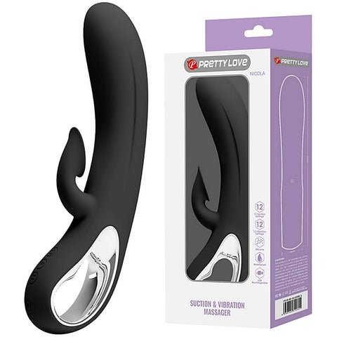 Pretty Love Nicola Rechargeable Silicone Rabbit Vibe - Rabbit Vibrators