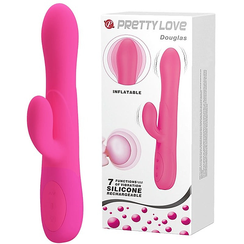 Pretty Love Dennis Rechargeable Inflatable Rabbit Vibe - Rabbit Vibrators