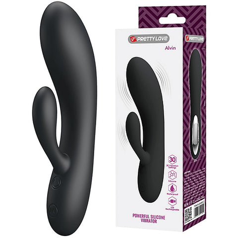 Pretty Love Alvin Rechargeable Silicone Rabbit Massager - Rabbit Vibrators