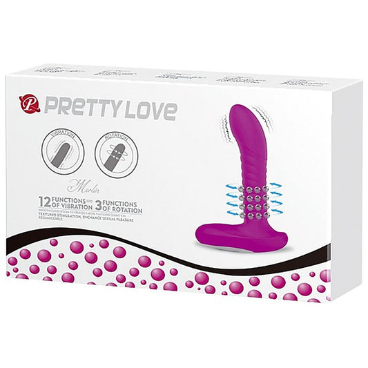 Pretty Love Merlin 12 Functions Silicone G Spot Vibrator - G-Spot Vibrators