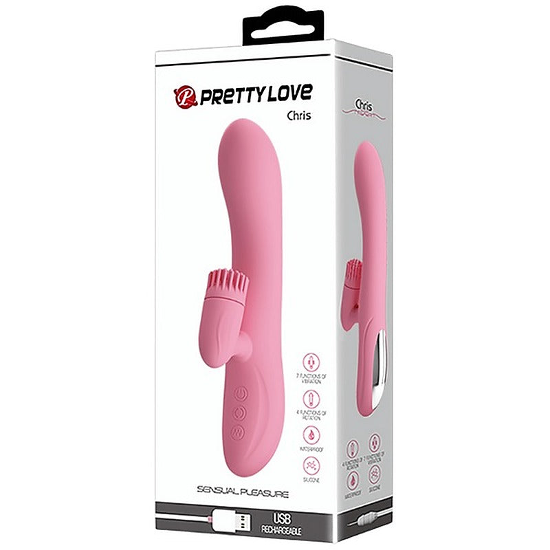 Pretty Love Chris Rotating Tongue Rabbit Vibrator - Rabbit Vibrators