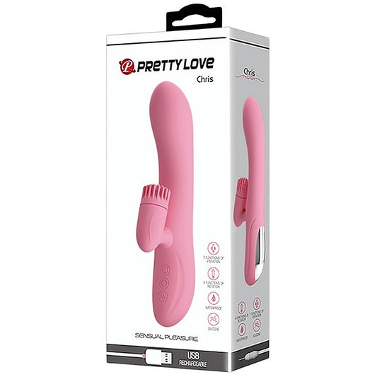 Pretty Love Chris Rotating Tongue Rabbit Vibrator - Rabbit Vibrators