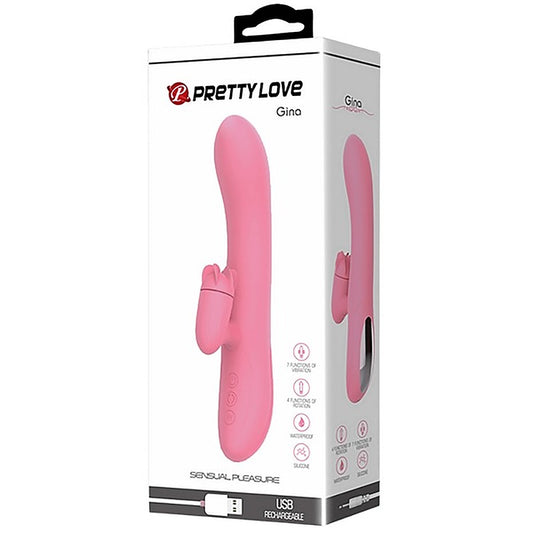 Pretty Love Gina 7 Functions Rotating Rabbit Massager - Rabbit Vibrators