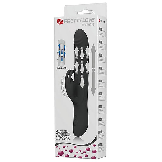Pretty Love Byron Rechargeable Rolling Rabbit Vibrator - Rabbit Vibrators