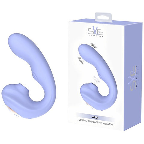 SXE Novelties Aria Sucking and Patting Vibrator - Clit Ticklers and Pulsators