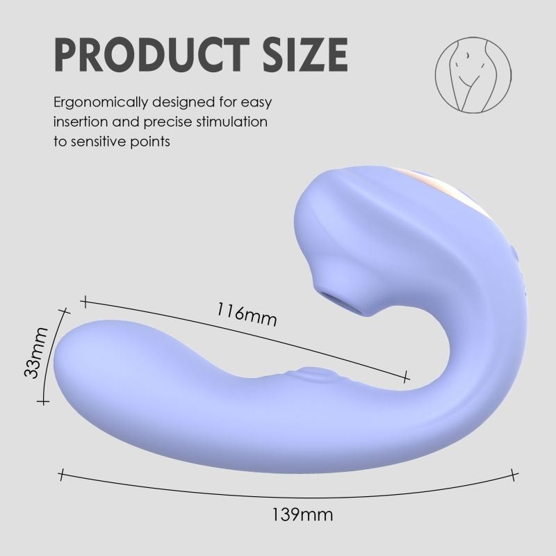 Aria Air Pulse C Shaped Vibrator by SXE Novelties - Clit Ticklers and Pulsators