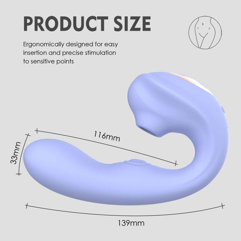 Aria Air Pulse C Shaped Vibrator by SXE Novelties - Clit Ticklers and Pulsators