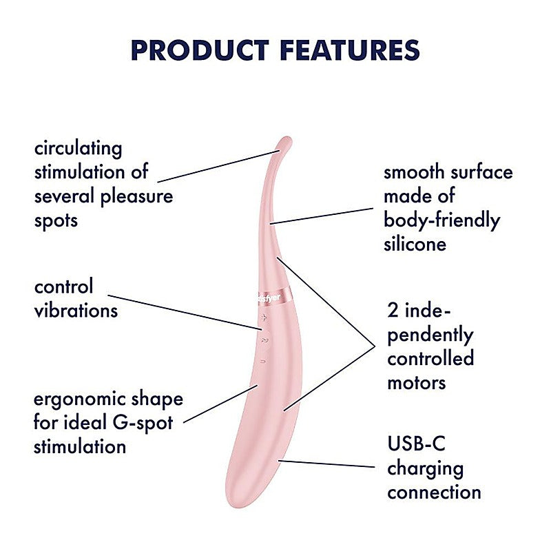 Premium Tip Tease G Spot Vibrator by Satisfyer - G-Spot Vibrators