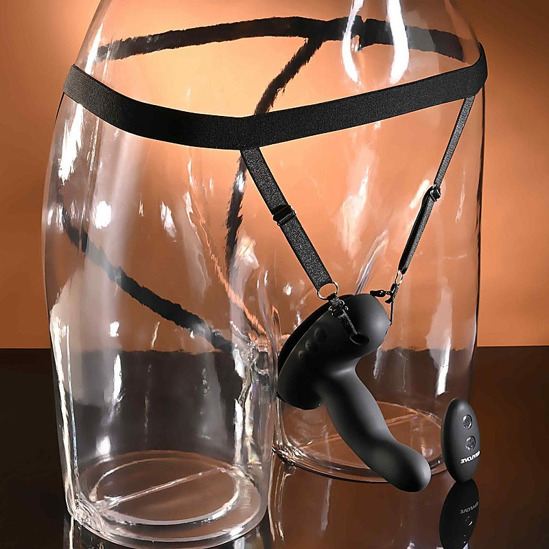 Evolved COME CLOSER Vibrating Strap-On with Remote - Strap On Sextoys