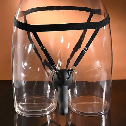 Evolved COME CLOSER Vibrating Strap-On with Remote - Strap On Sextoys