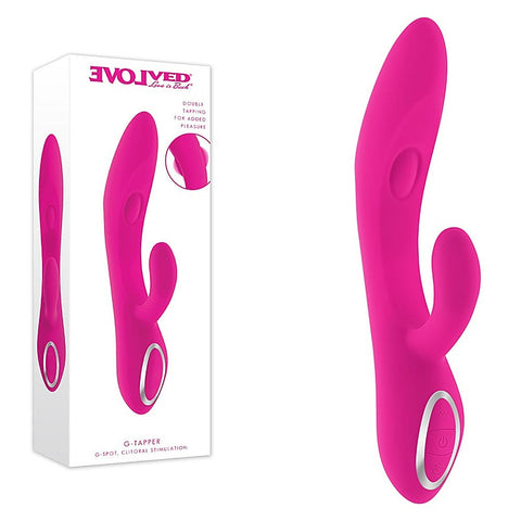 G-TAPPER USB Rechargeable Rabbit Vibrator by Evolved - Rabbit Vibrators