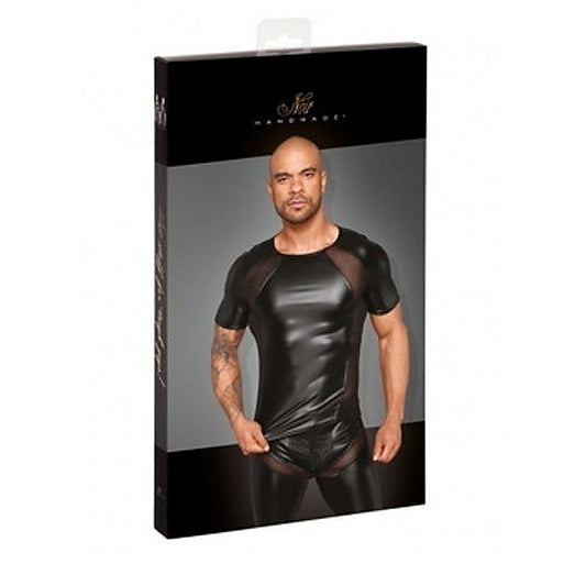 Power Wetlook Men T-shirt With 3D Net - Mens Briefs And Boxers