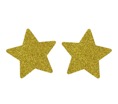 Love In Leather Glitter Star Womens Nipple Covers - Breast and Nipple Toys
