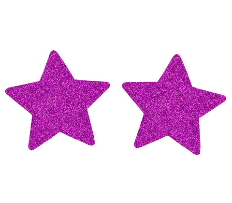 Love In Leather Glitter Star Womens Nipple Covers - Breast and Nipple Toys