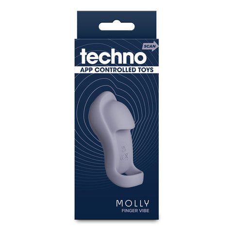 NS Novelties Techno Molly USB Rechargeable Finger Stimulator - Finger and Tongue Vibrators