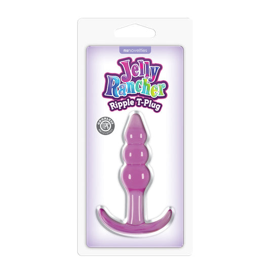NS Novelties Jelly Rancher Ripple T Shape Butt Plug - Butt Plugs