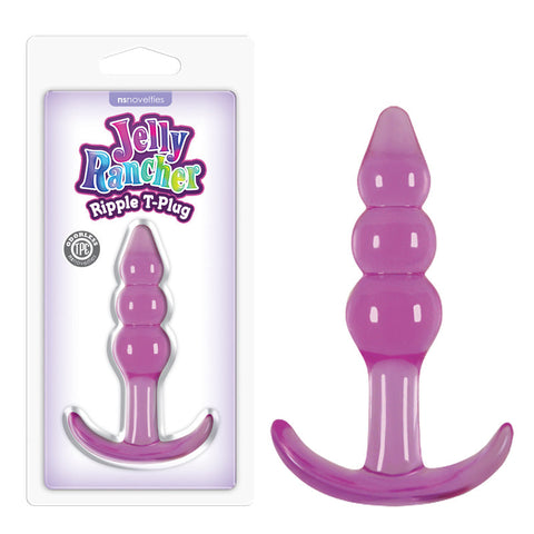 NS Novelties Jelly Rancher Ripple T Shape Butt Plug - Butt Plugs