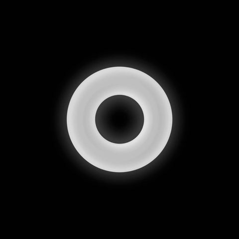 NS Novelties Firefly Stretchy Bubble Ring White - Stretchy Cock Rings
