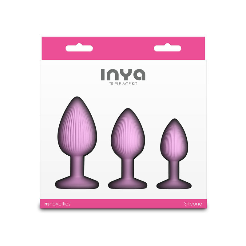 NS Novelties INYA Triple Ace Butt Plugs Set of 3 Sizes Butt Plugs