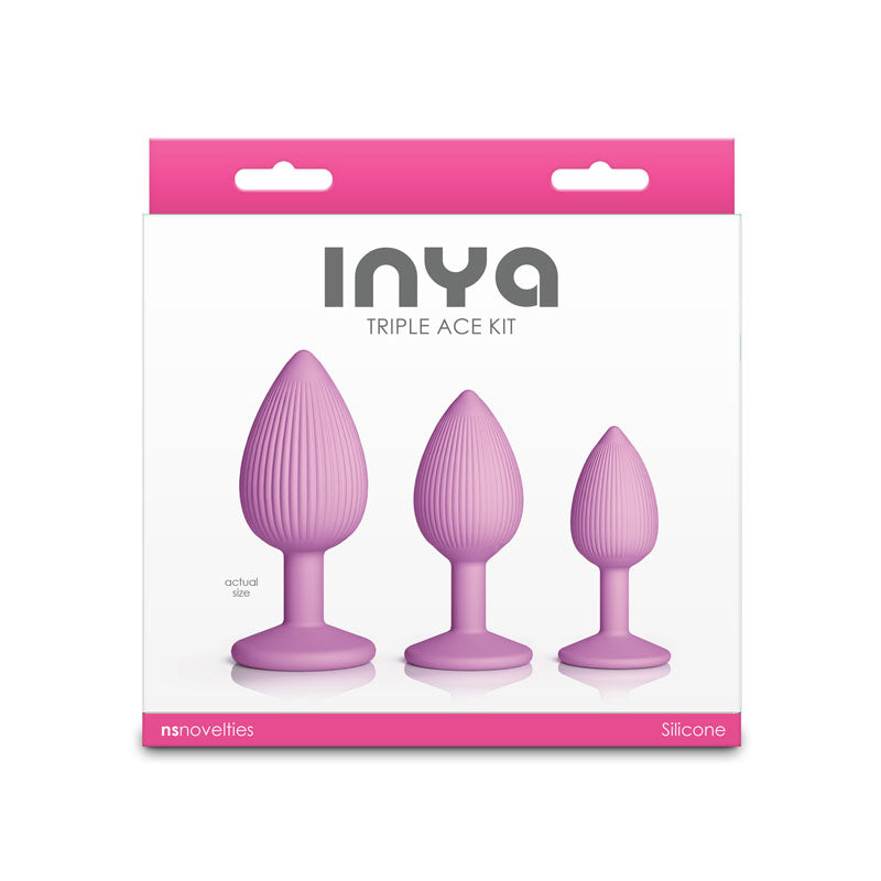 NS Novelties INYA Triple Ace Butt Plugs Set of 3 Sizes Butt Plugs
