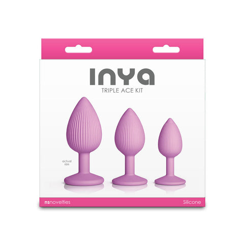 NS Novelties INYA Triple Ace Butt Plugs Set of 3 Sizes - Butt Plugs