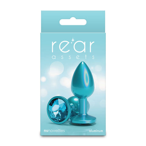 NS Novelties Rear Assets Iridescent Small Butt Plug - Butt Plugs