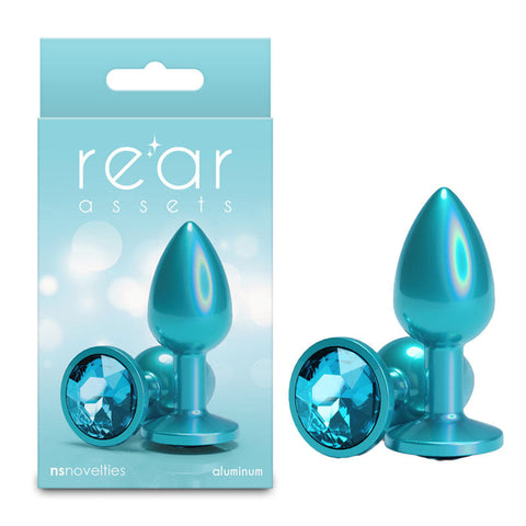 NS Novelties Rear Assets Iridescent Small Butt Plug - Butt Plugs