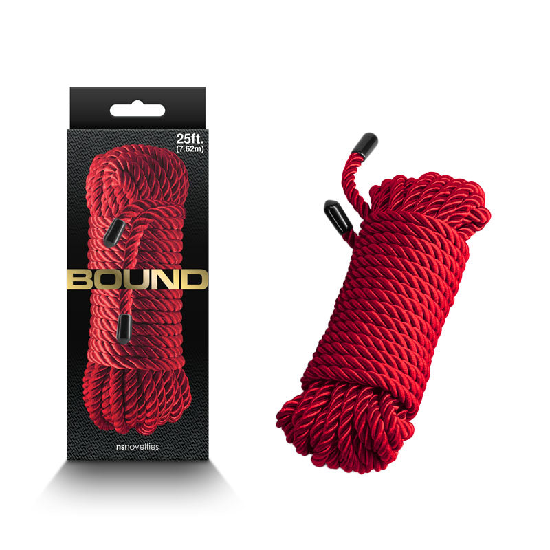 NS Novelties Bound Rope Red Collars And Cuffs