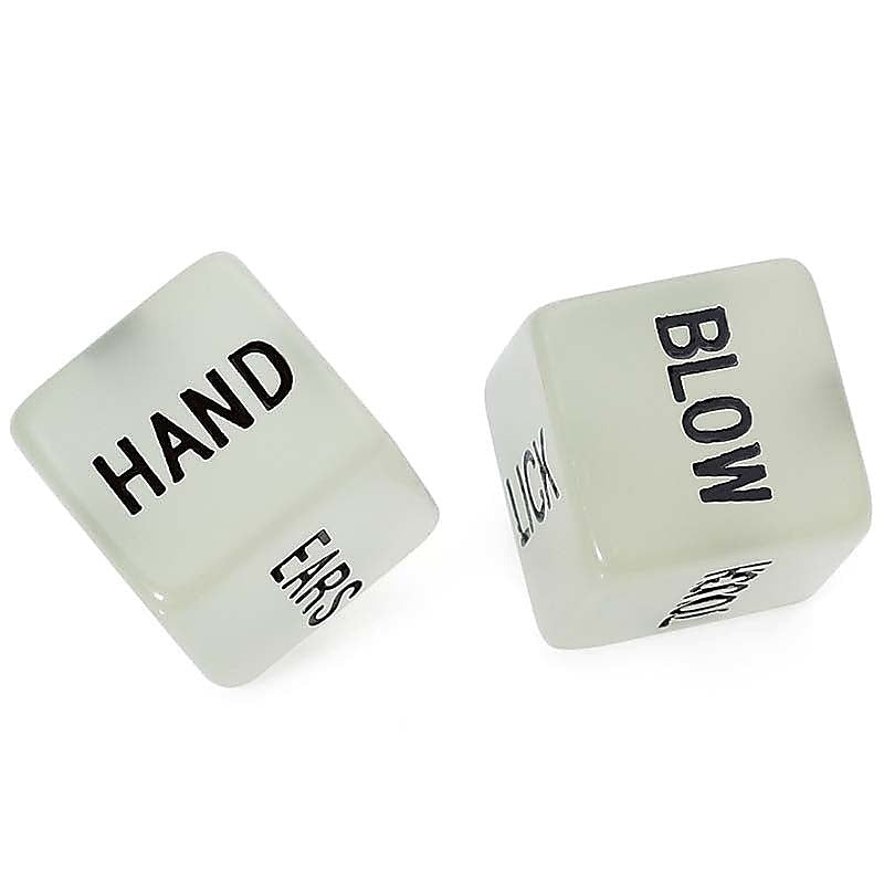 Glow In The Dark Foreplay Dice by Hua Novelties - Party Gifts and Novelties
