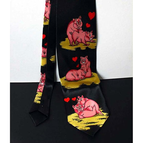 Premium Naughty Pig Neck Tie by Hua Novelties - Fancy Dress Ups