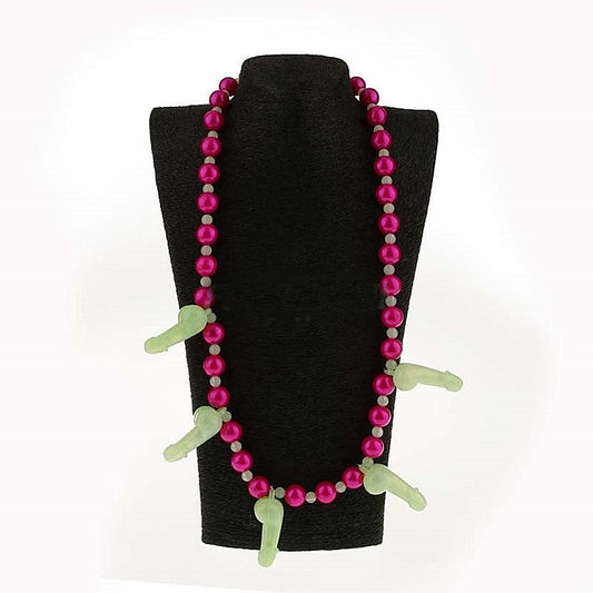Glow in Dark Dickie Necklace - Fancy Dress Ups