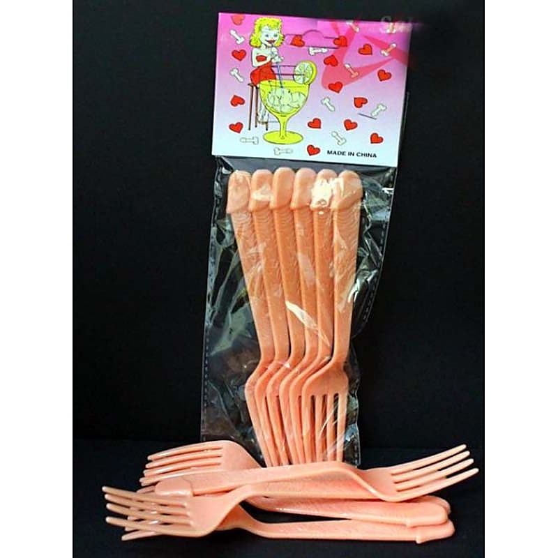 Pecker Forks by Hua Novelties - Bachelorette and Bucks