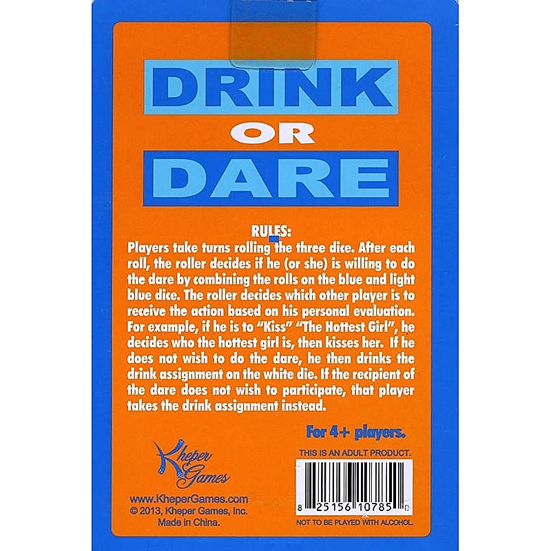Premium Drink Or Dare Dice by Kheper Games - Sex Games, Coupons and Tricks
