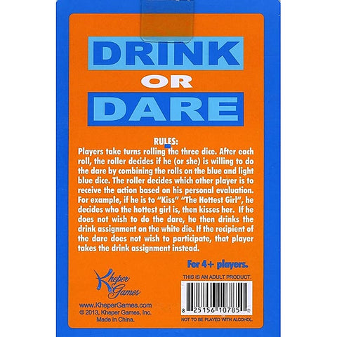 Premium Drink Or Dare Dice by Kheper Games - Sex Games, Coupons and Tricks