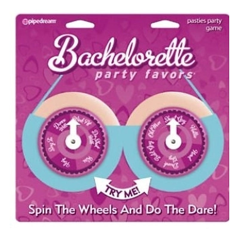 Bachelorette Party Favors Pasties Party Spinners - Bachelorette and Bucks