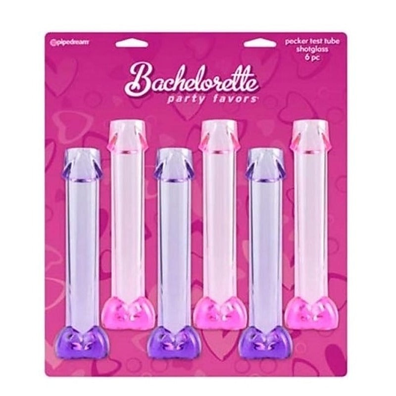 Pipedream Bachelorette Party Pecker Test Tube Shotglasses - Bachelorette and Bucks